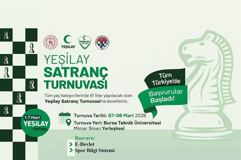 Yeşilay Haftası’nda Bursa’da Satranç Rüzgarı Esecek